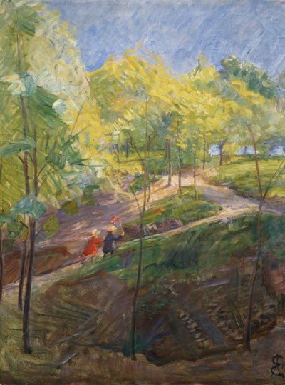 Sankthanshaugen / Sketch av August Eiebakke