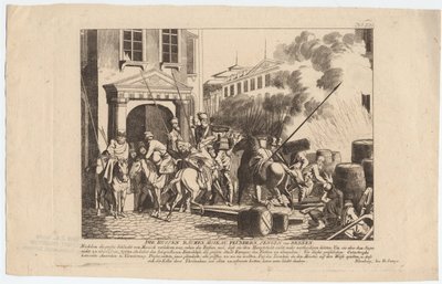 Evakuering av Moskva av russerne av August Friedrich Andreas Campe