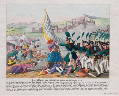 Russisk-tyrkisk krig 1828-1829 - Stormingen av Akhaltsikhe-festningen (eller Rabat-slottet) (Georgia) - Stormingen av Akhaltsikhe-festningen 27. august av August Friedrich Andreas Campe