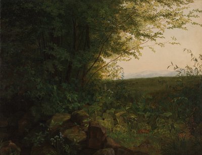 Ved kanten av skogen, ca. 1820. av August Heinrich