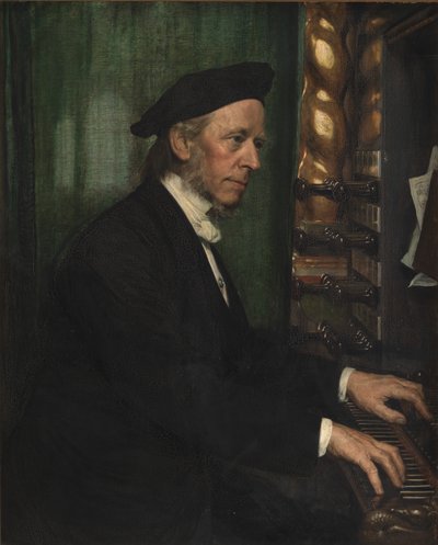 Hoforganist i Roskilde, professor Hans Matthison-Hansen, kunstnerens svigerfar av August Jerndorff