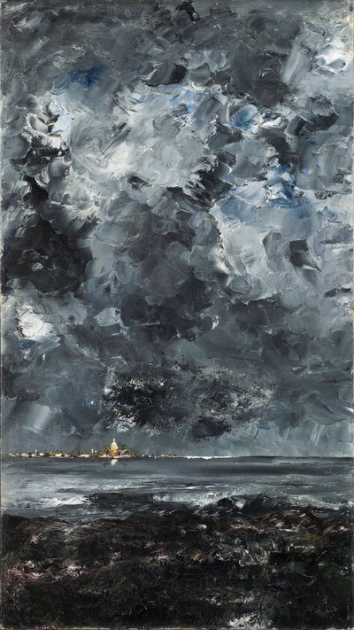 La ville - Byen - Strindberg, august (1849-1912) - 1903 - Olje på lerret - 94,5x53 - Nationalmuseum Stockholm av August Johan Strindberg