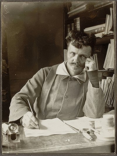 Selvportrett. 1886 av August Johan Strindberg