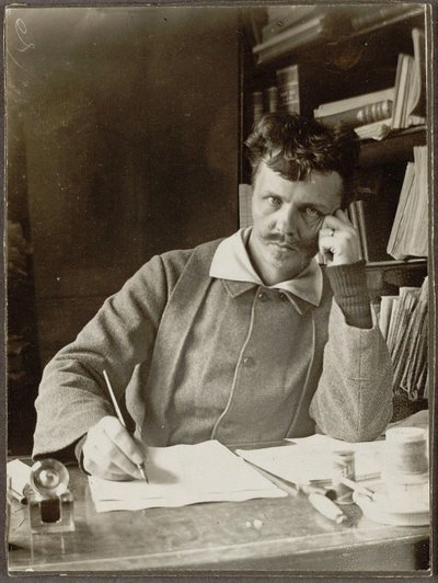 Selvportrett av August Johan Strindberg