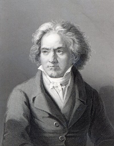 Ludwig van Beethoven, gravert av William Holl den yngre (gravering) av August Karl Friedrich von Kloeber
