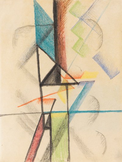 Abstrakte skjemaer V, 1913. av August Macke