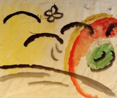 Abstrakt mønster IV, design for broderi av August Macke