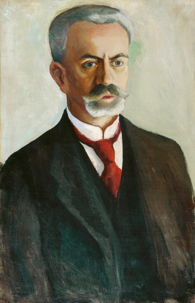 Portrett av Bernhard Köhler av August Macke