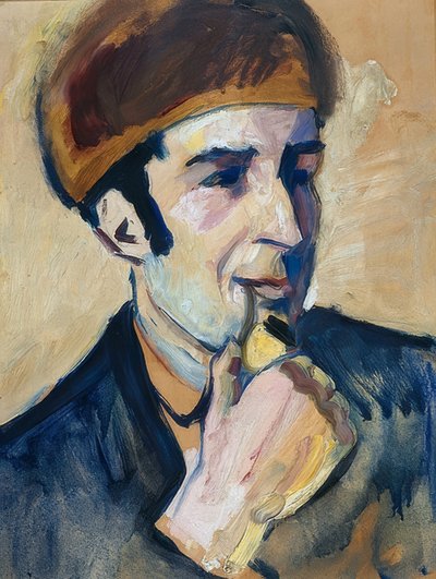 Portrett av Franz Marc. 1910 av August Macke