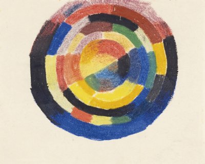 Fargehjul Farbkreis, 1913-1914 av August Macke