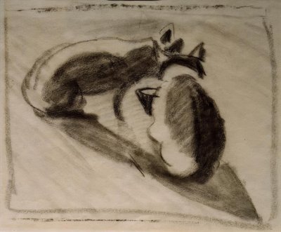 De to kattene til maleren Marc av August Macke