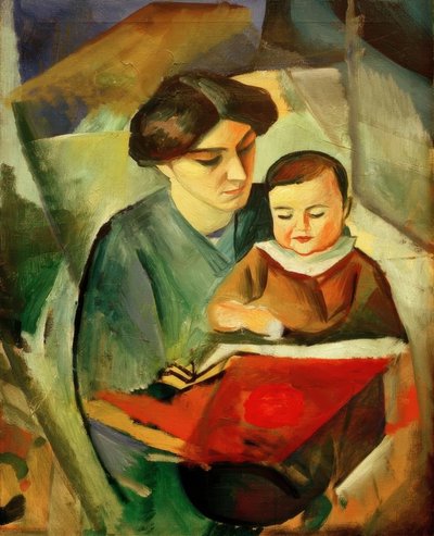 Elisabeth og Walterchen av August Macke