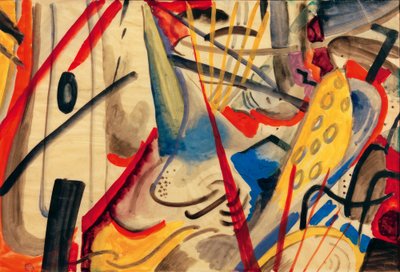 Fargesammensetning II av August Macke