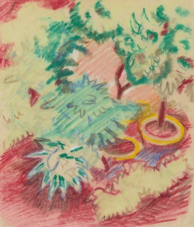 Blomsterpotter. av August Macke