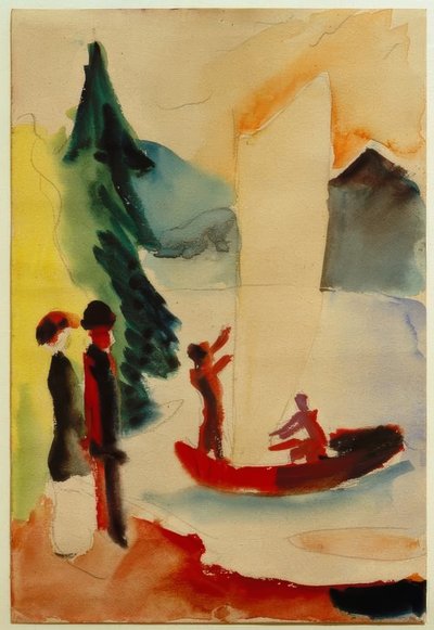 Gult seil av August Macke