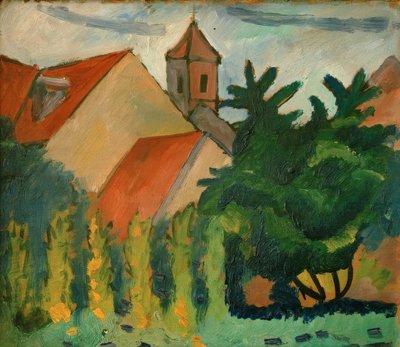 kirke i Kandern av August Macke