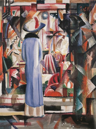 Stort lyst butikkvindu av August Macke