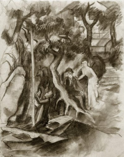 Par på seilbåten av August Macke