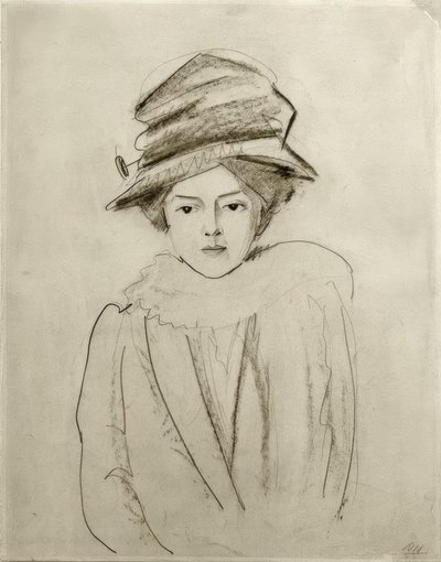 Portrett av Elly Jost av August Macke