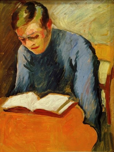 Portrett av Helmuth Macke av August Macke