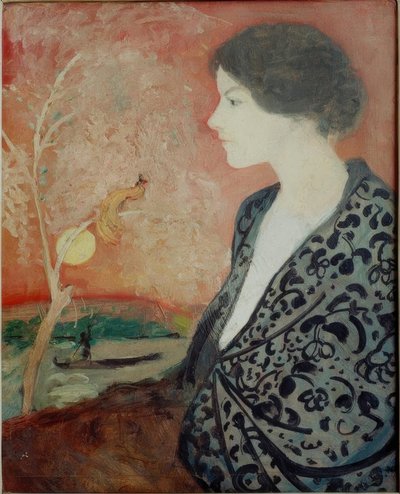 Portrettstudie Elisabeth Gerhardt av August Macke