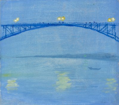 Rhinbroen om kvelden av August Macke