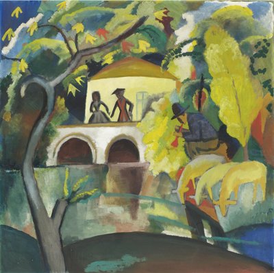 Rokokko, 1912 av August Macke