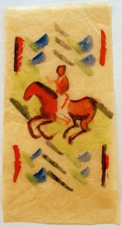 Rød rytter av August Macke