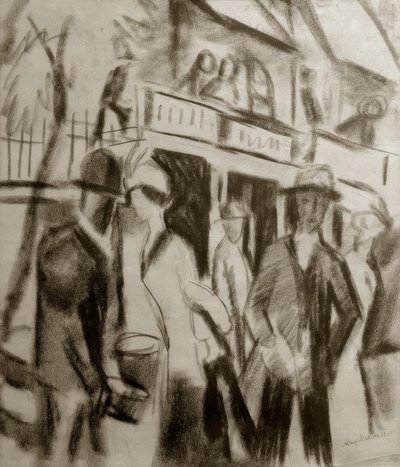 Turgåere på gaten av August Macke