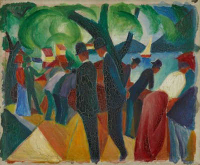 Gå på broen av August Macke
