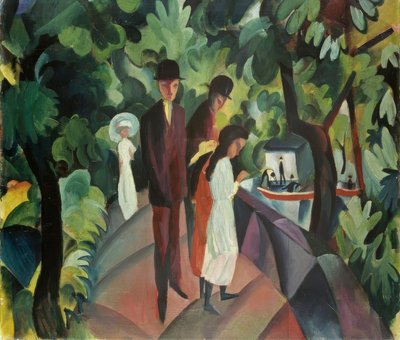 Gå på broen av August Macke