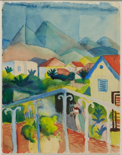 St. Germain nær Tunis av August Macke