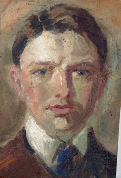 Studie til et selvportrett av August Macke