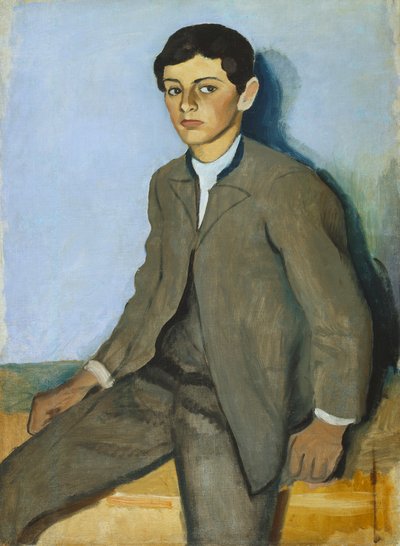 En bondegutt fra Tegernsee av August Macke