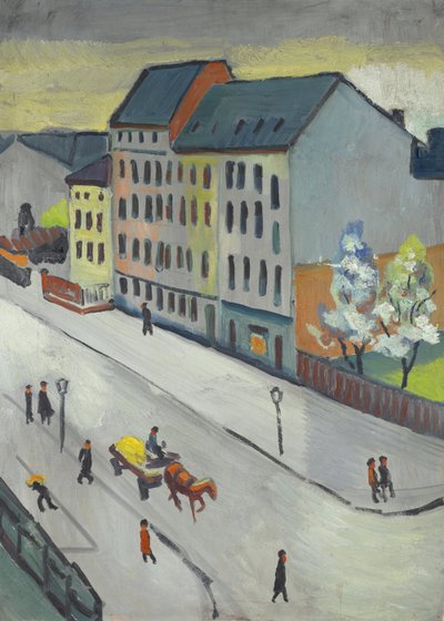 Gaten vår i grått av August Macke