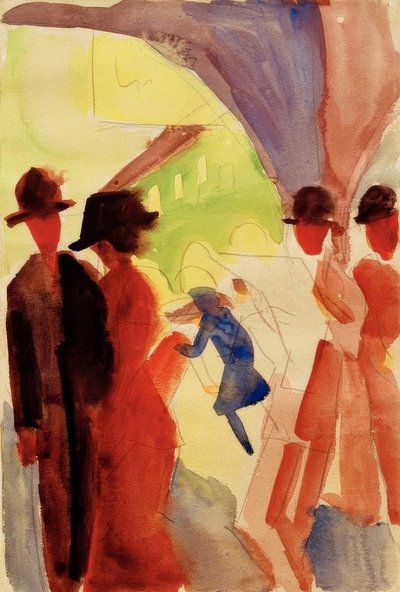 Under perlene i Thun I av August Macke