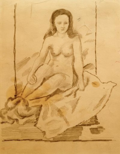 Naken kvinne 70 av August Macke