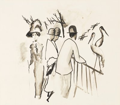 Zoologisk hage II; Zoologischer Garten II, 1912 av August Macke