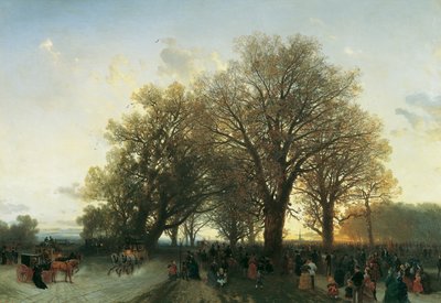 På vei hjem fra verdensutstillingen i Prater i Wien i 1873 av August Schaeffer von Wienwald