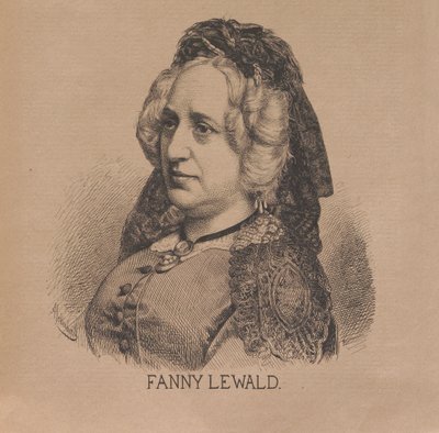 Forfatter Fanny Lewald 1811-1889, 1879. av August Schubert
