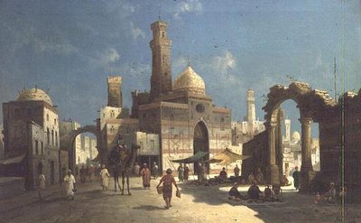 En arabisk by av August Siegen