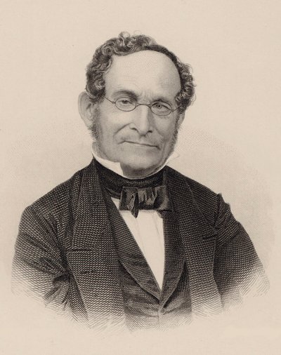 Portrett av komponisten Albert Methfessel 1785-1869. av August Weger