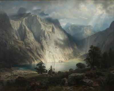 Obersee nær Berchtesgaden av August Wilhelm Leu