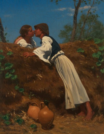 Kysset II av August von Pettenkofen