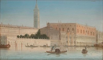 August av Siegen Venezia Dogepalasset av August von Siegen