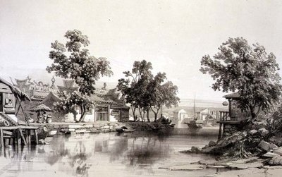 Templet og kanalen i Honan, plate 29 fra 