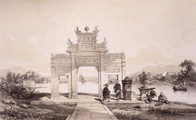 Triumfbue på Macao-Canton-kanalen, plate 19 fra 