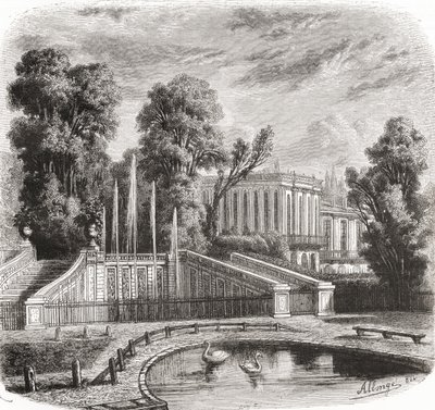 Petit Trianon i Versailles, Frankrike, 1800-tallet av Auguste Allonge