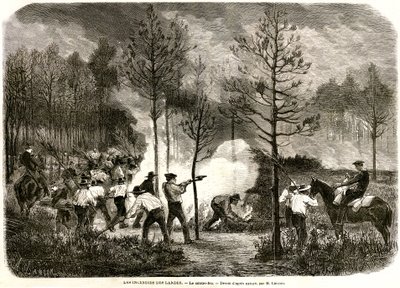 Landes store brann, motilden av Auguste Andre Lancon