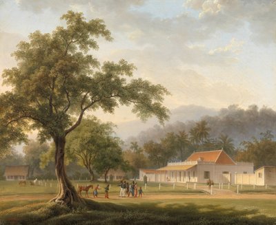 Huset til assisterende beboer i Banyuwangi, Øst-Java (Øst-Java) av Auguste Antoine Joseph Payen